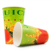 Vasos de paper de suc